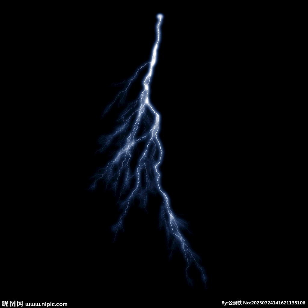 线状惊雷闪电