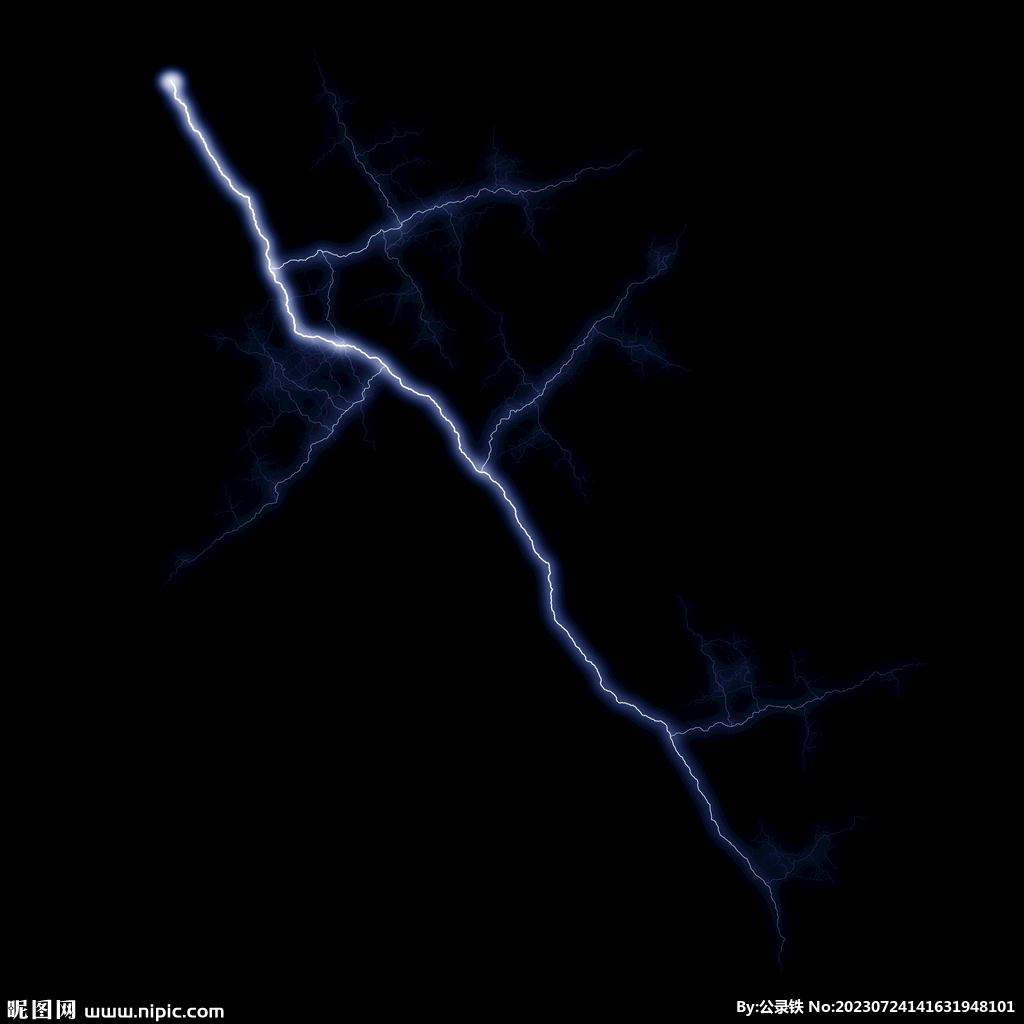 线状惊雷闪电