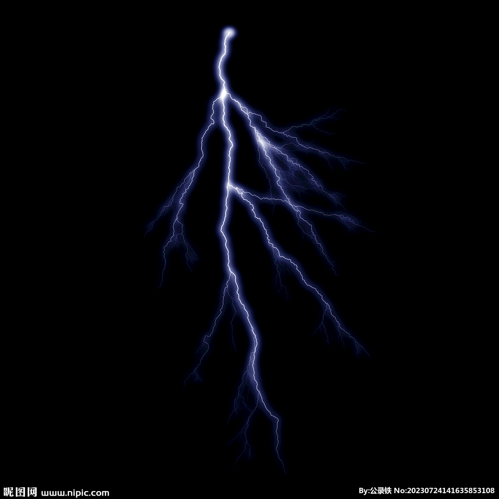 线状惊雷闪电