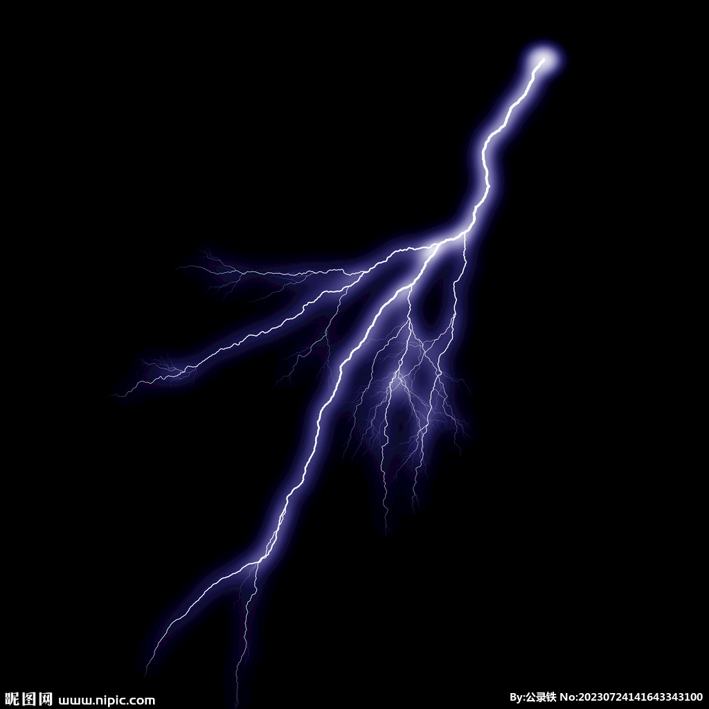 线状惊雷闪电