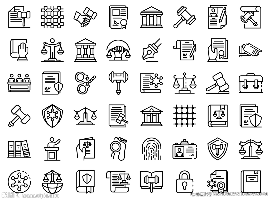 法律图标矢量元素