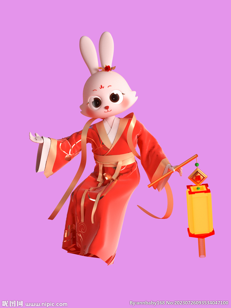 3D动画兔子 