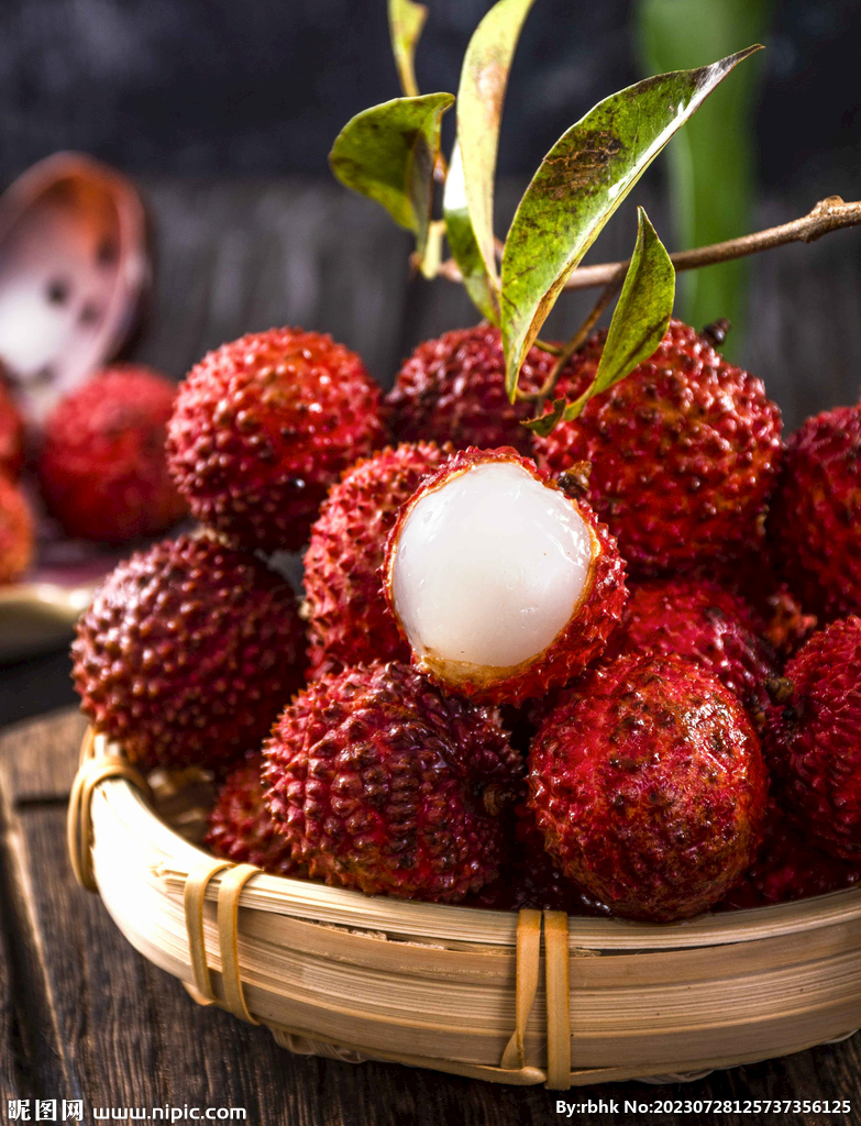 荔枝高清特写摄影