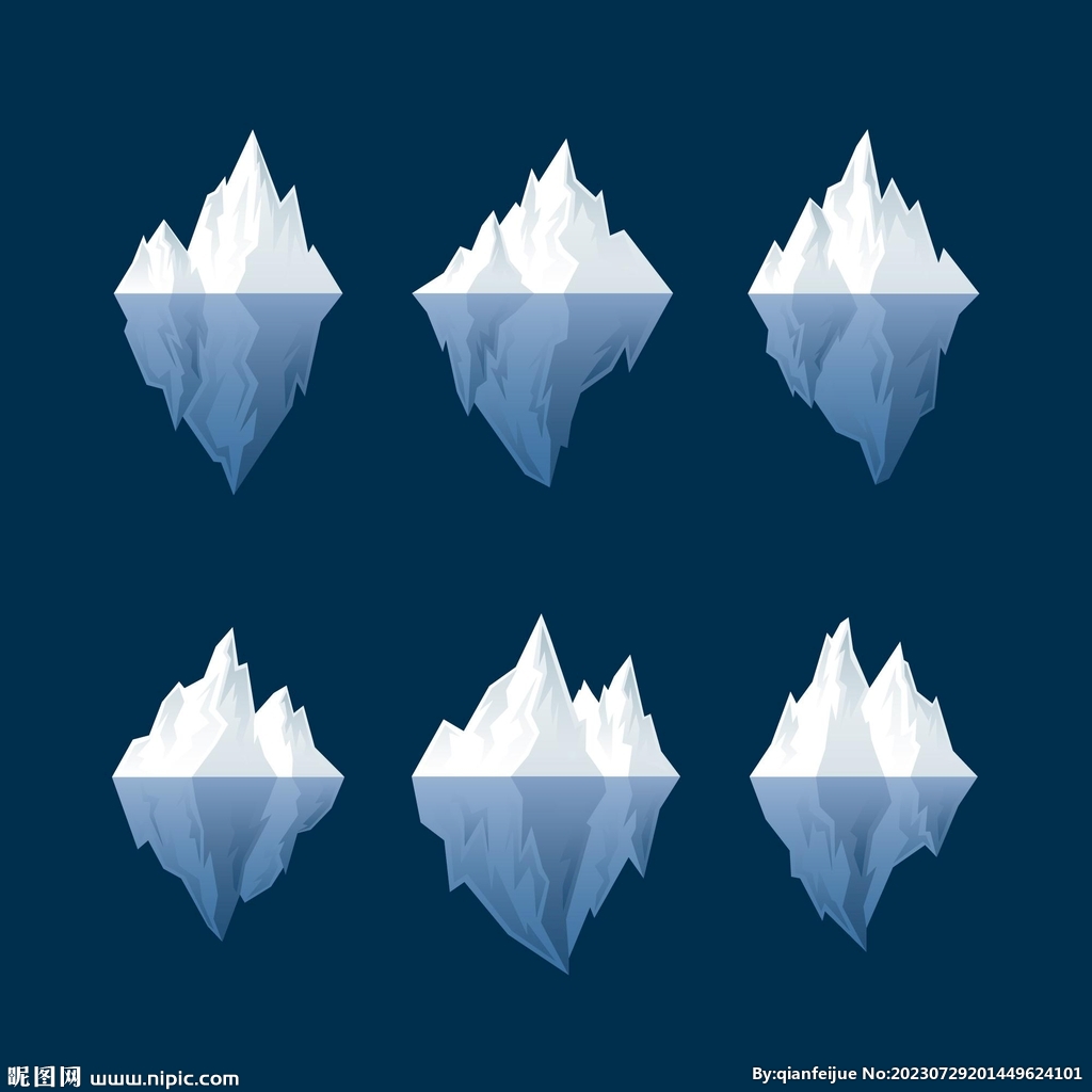 冰山插画