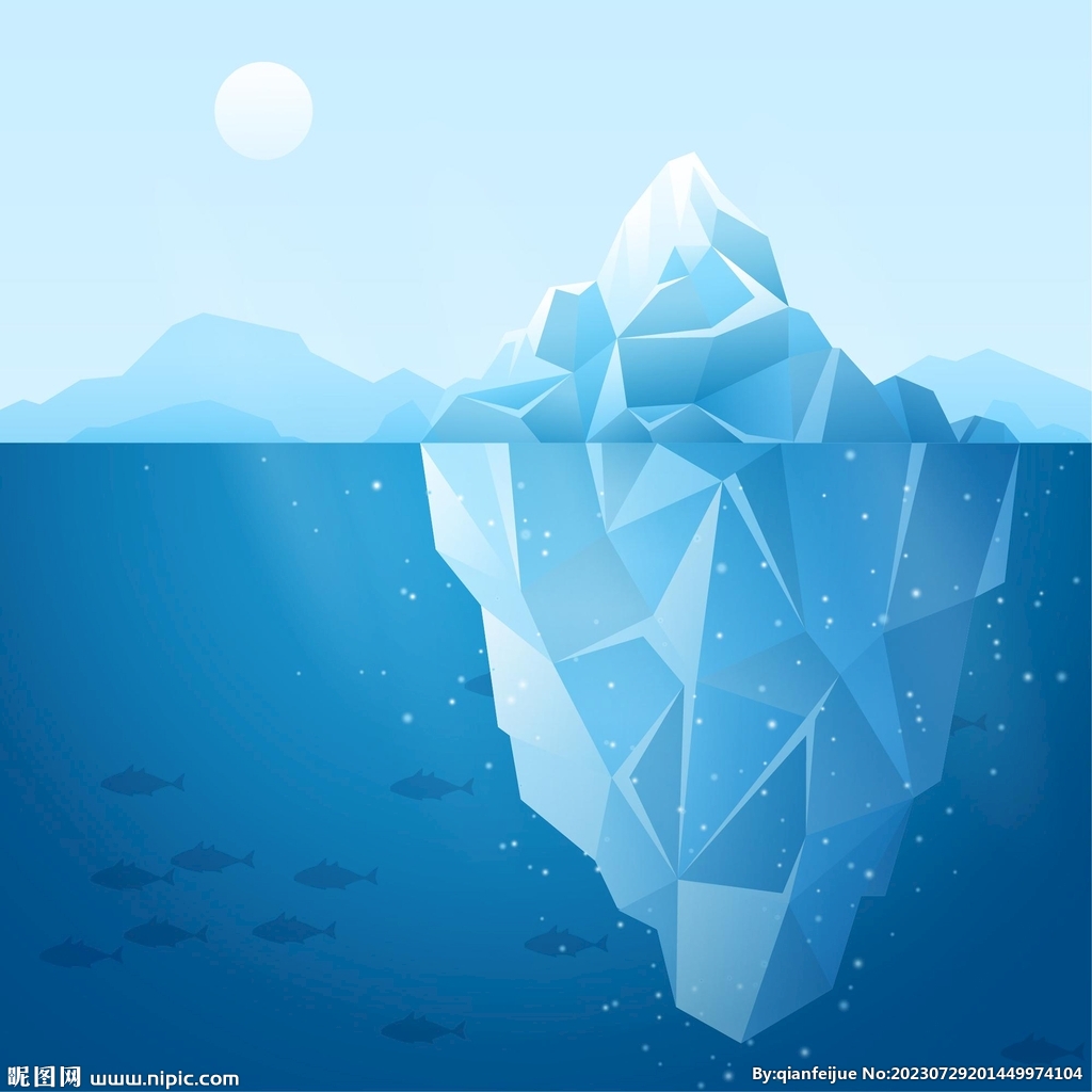 冰山插画