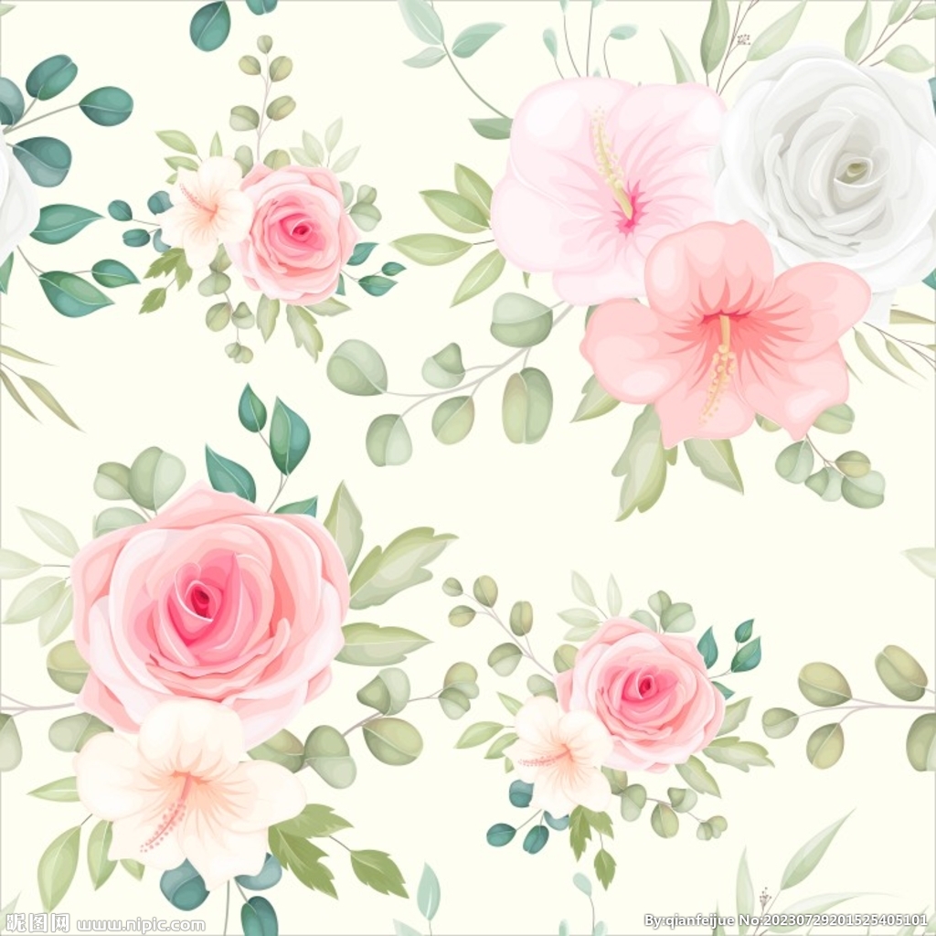 鲜花插画