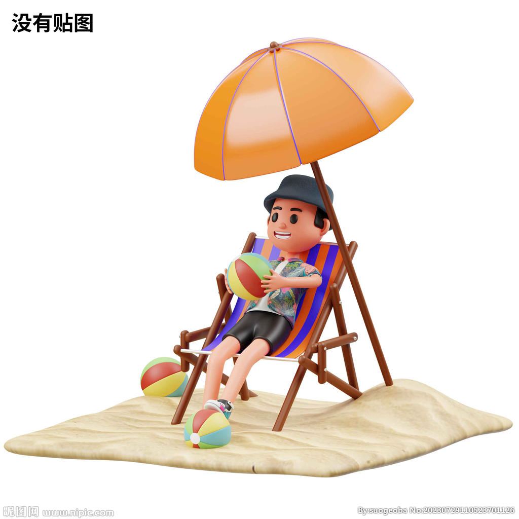 C4D模型 卡通男孩  