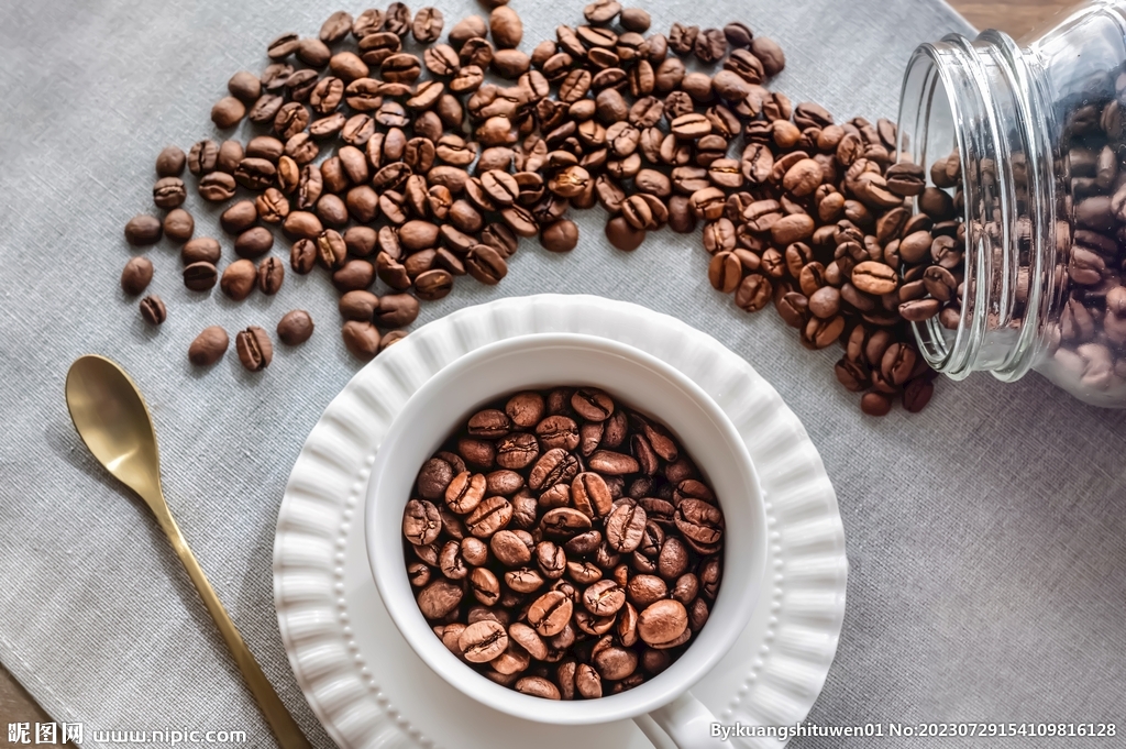 咖啡豆摄影图片