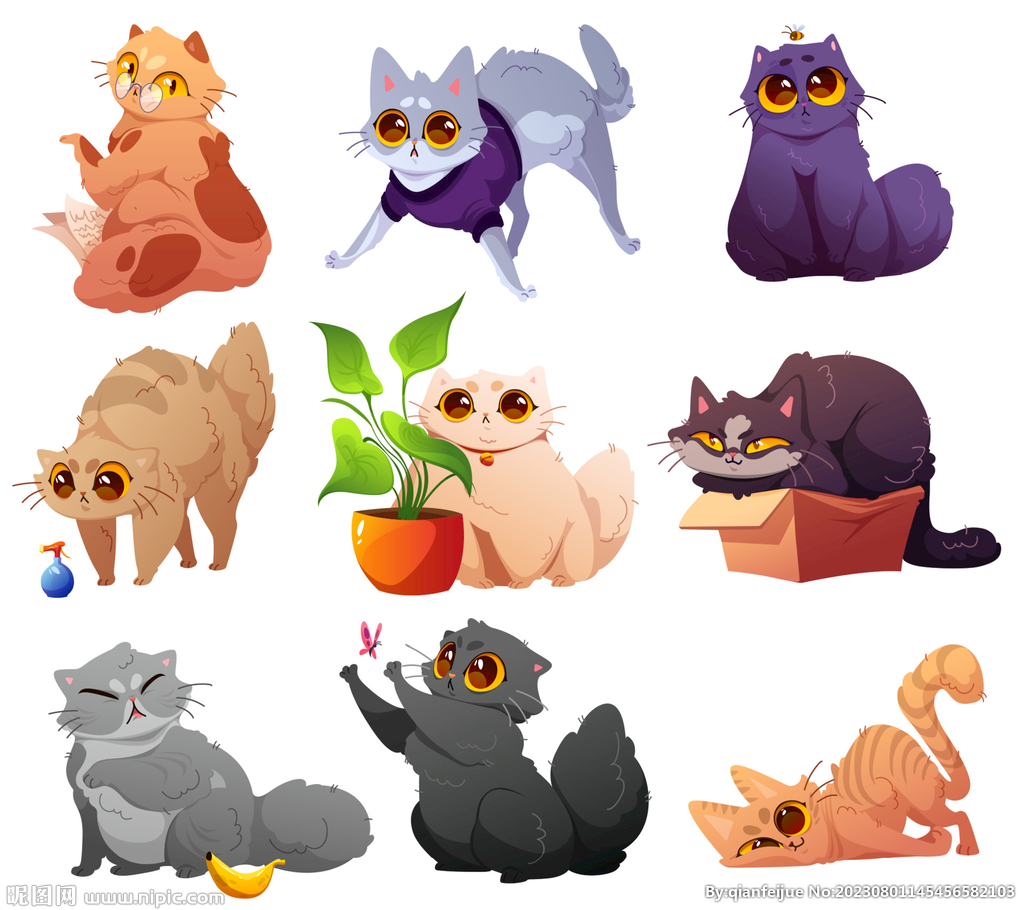 宠物猫插画