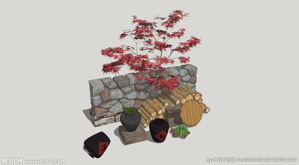 乡村庭院小品