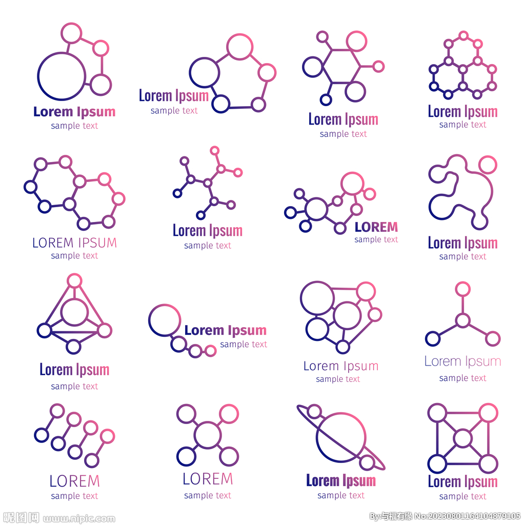 物理分子图谱矢量元素