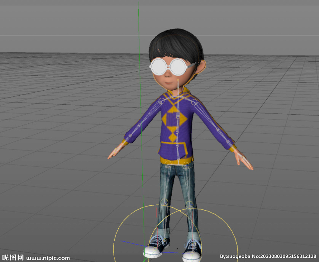  C4D模型 卡通人物  