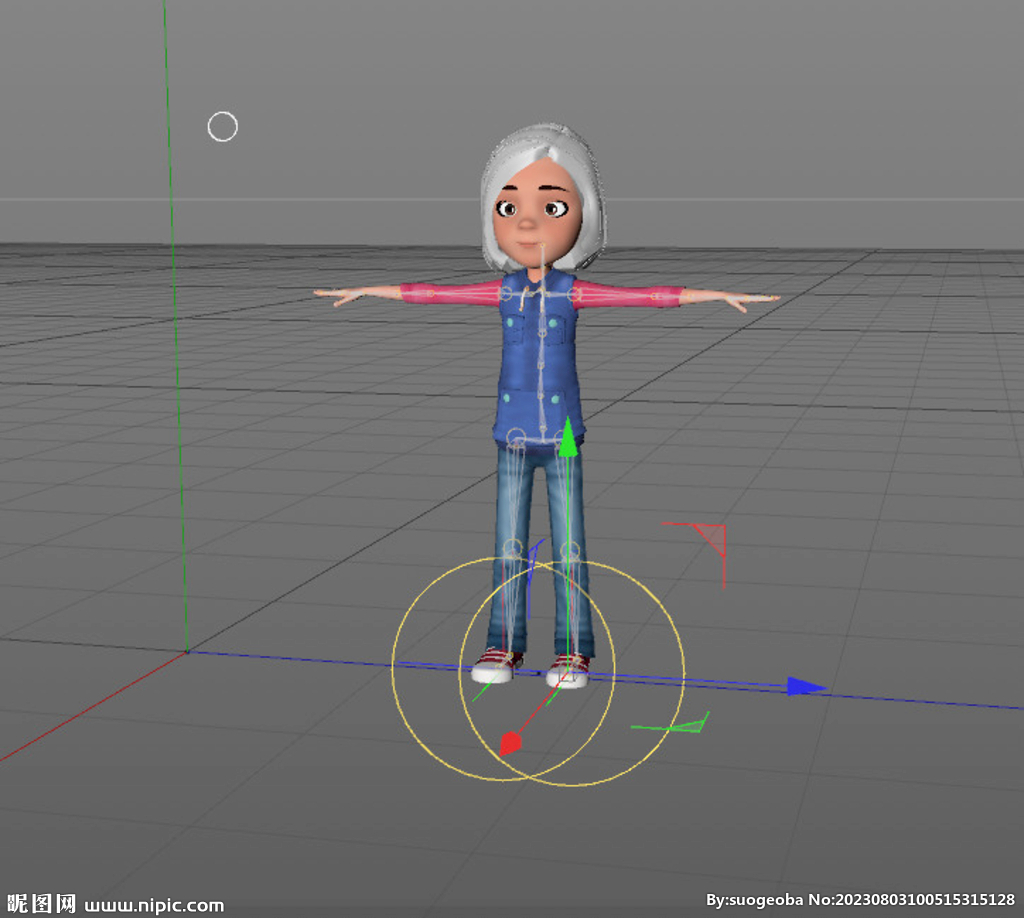 C4D模型 卡通人物