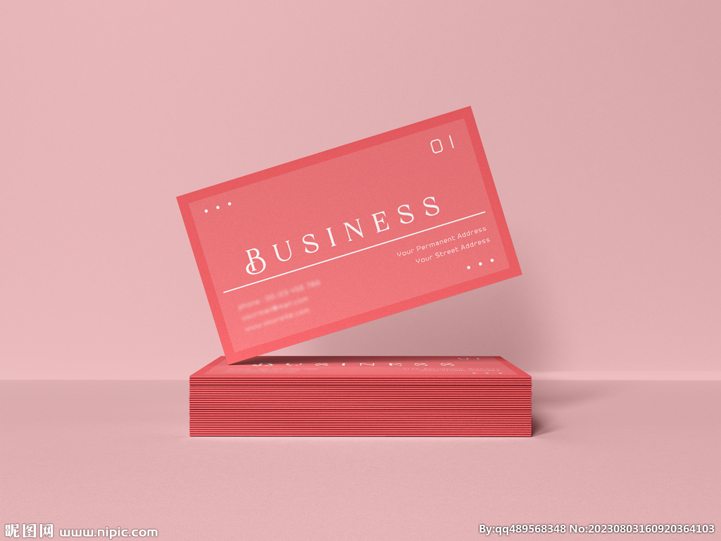 名片卡片样机实物展示效果图