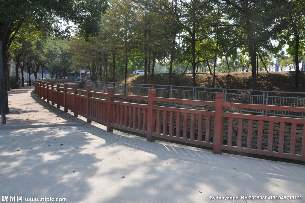 河道仿古仿木园林护栏