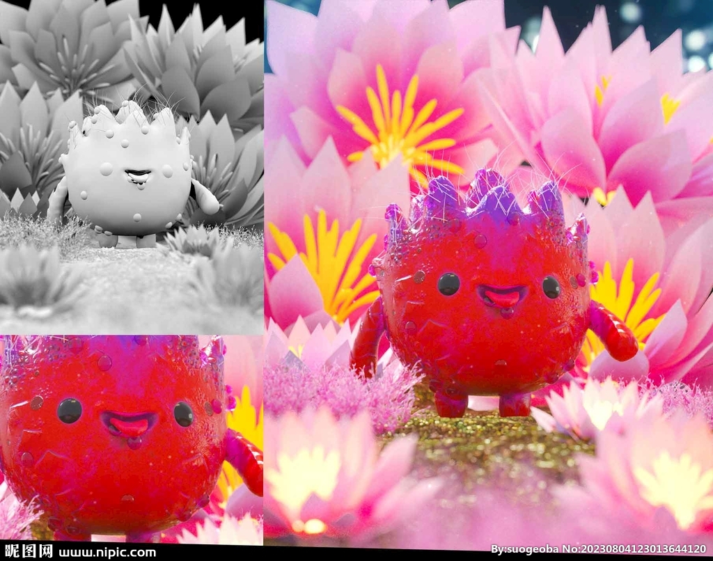 C4D模型 怪兽
