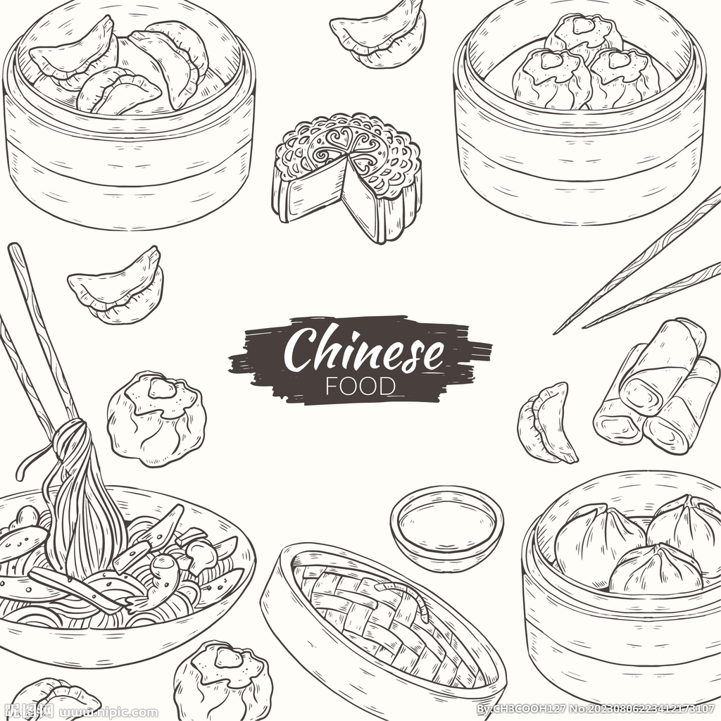 手绘美食图片