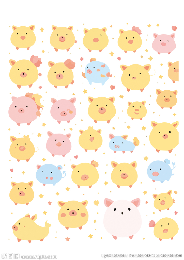 矢量猪