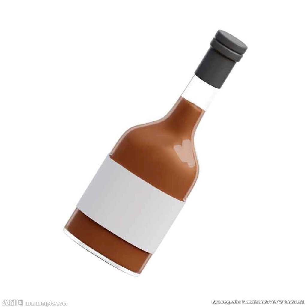 C4D模型 酒瓶
