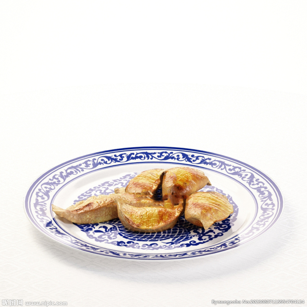 C4D模型 煎饺