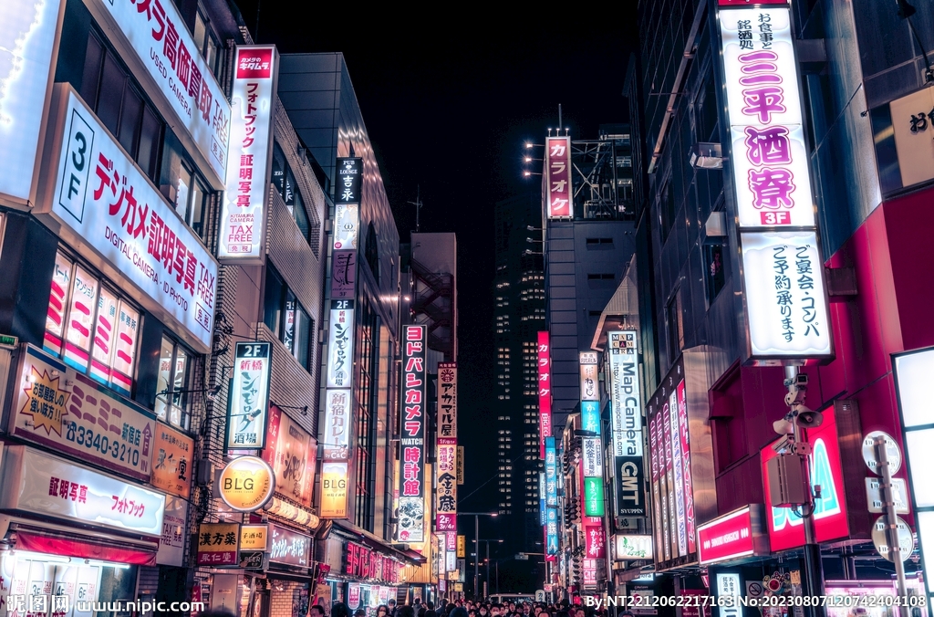 日本新宿街头 街景