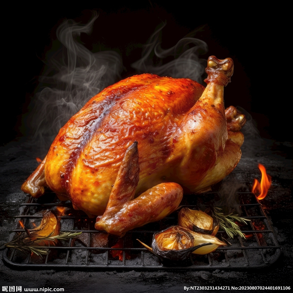 烤鸡  