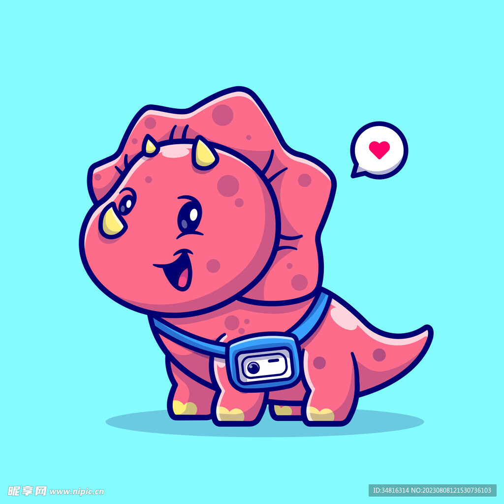 可爱卡通动物恐龙