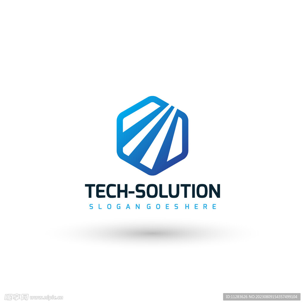 六边形科技logo