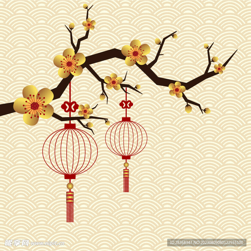 中国风祥云底纹