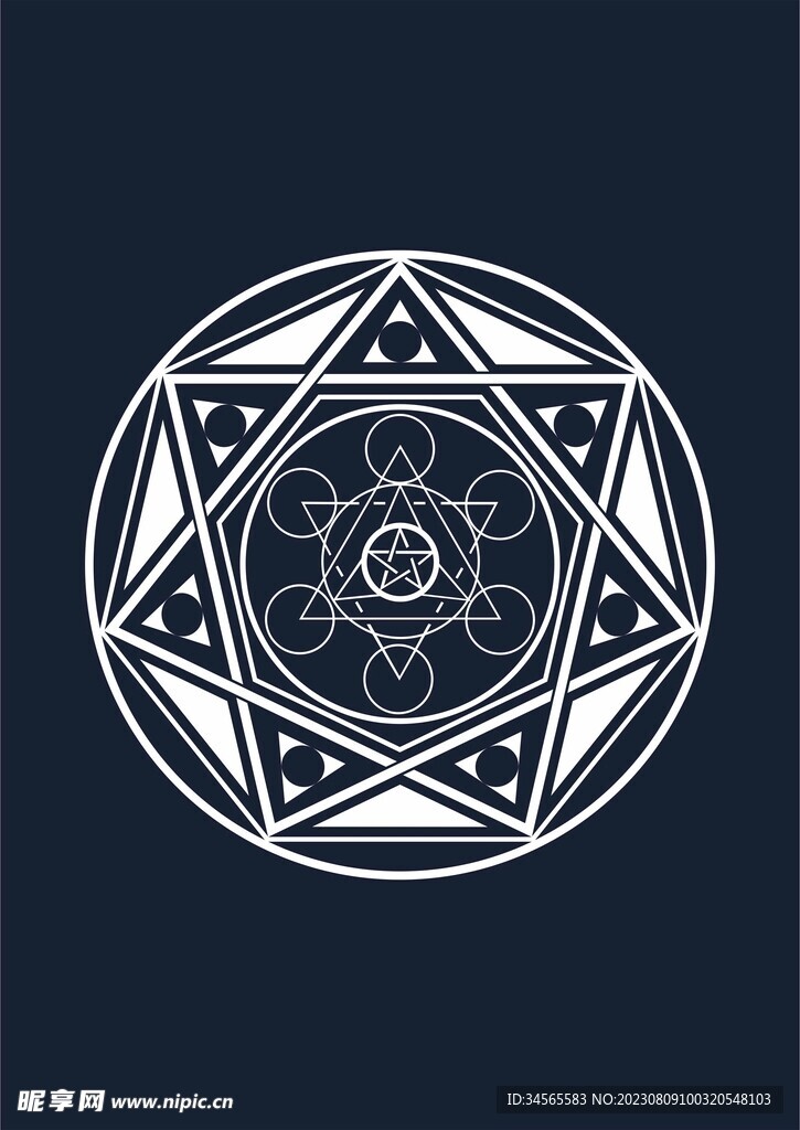 魔法阵矢量图