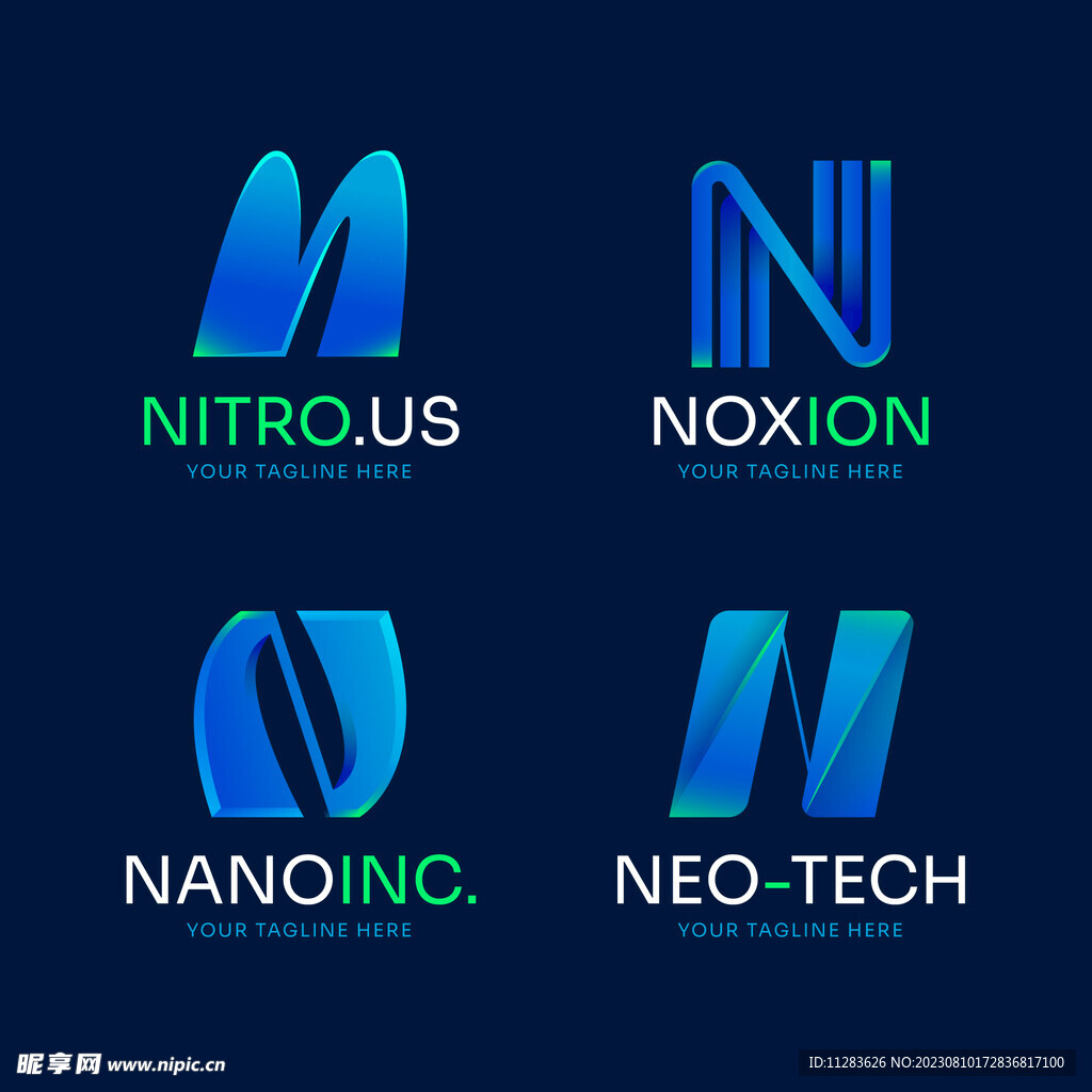 N字母logo