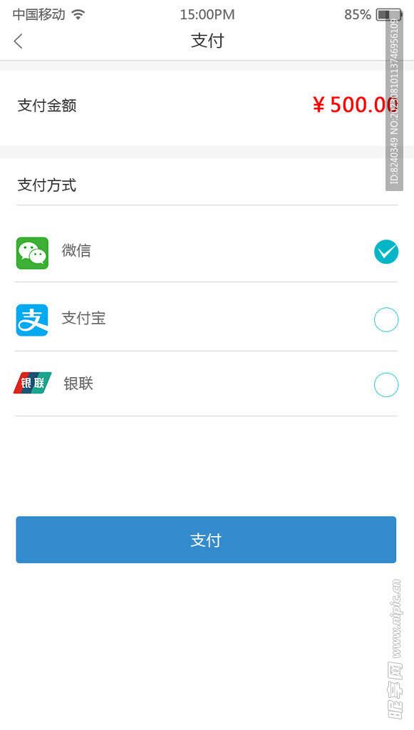 支付页面