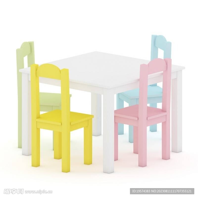  C4D模型 儿童桌子