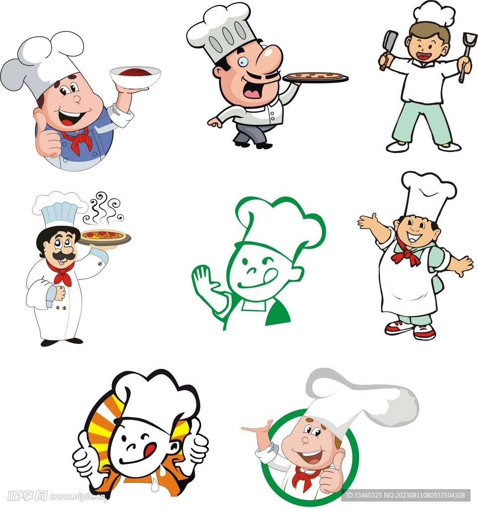卡通厨师