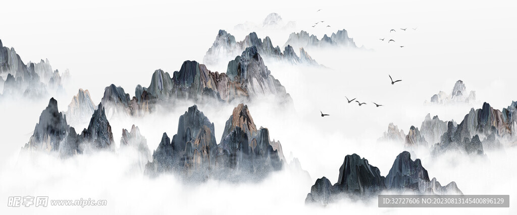抽象山水画