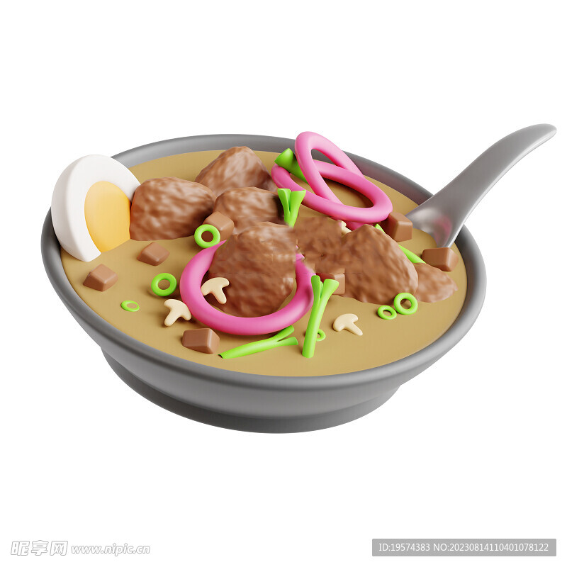 C4D模型 国外美食 