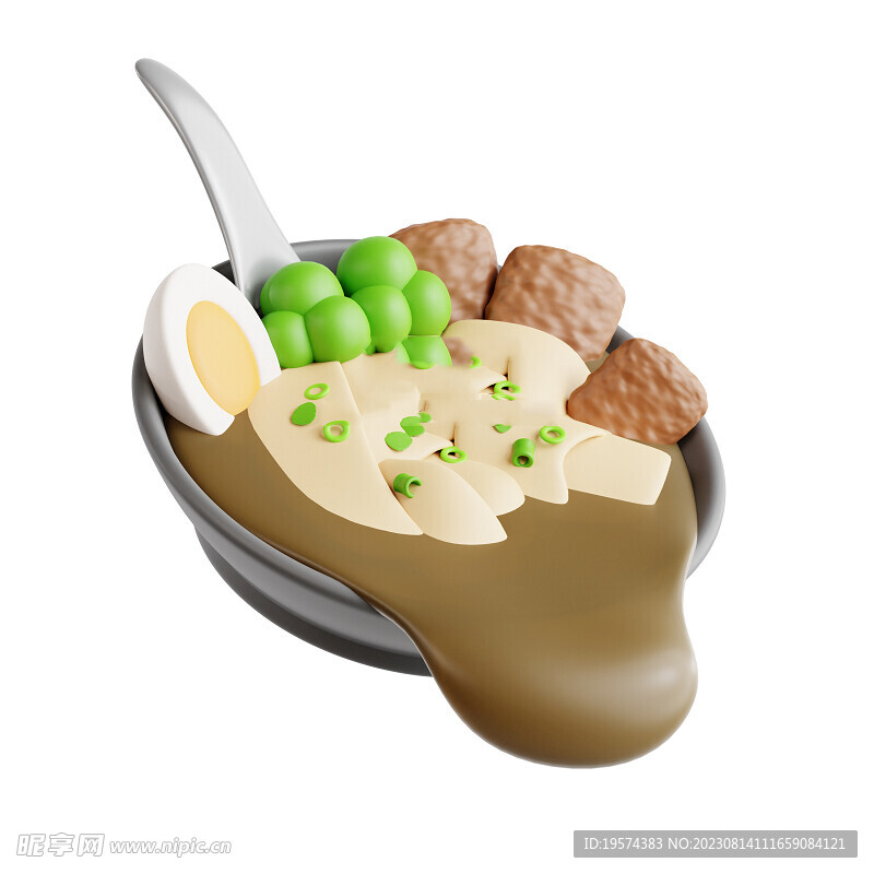 C4D模型 国外美食 
