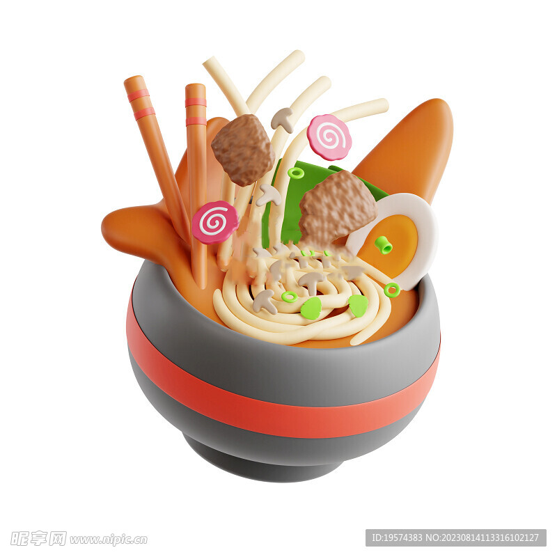  C4D模型 国外美食