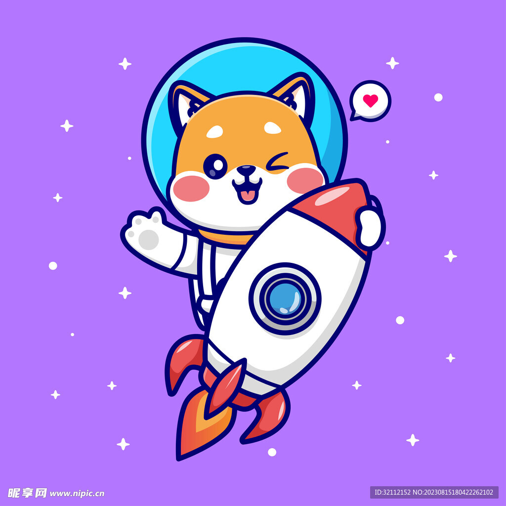 矢量卡通狗狗
