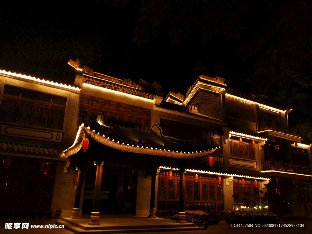 古建筑夜景