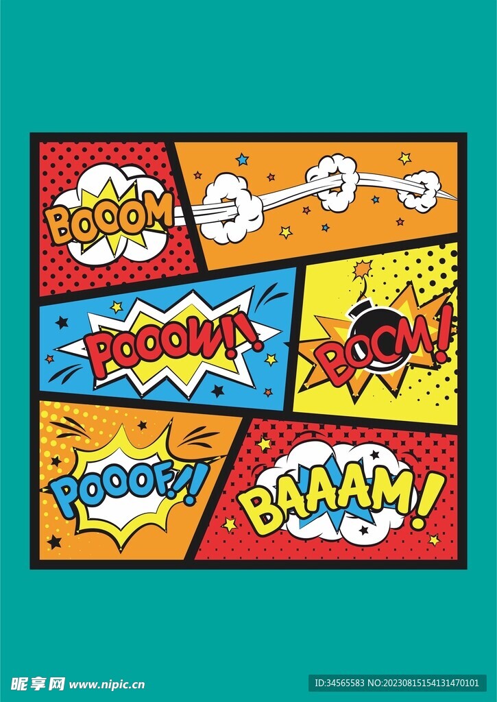 爆炸boom英文炸裂气泡英文字