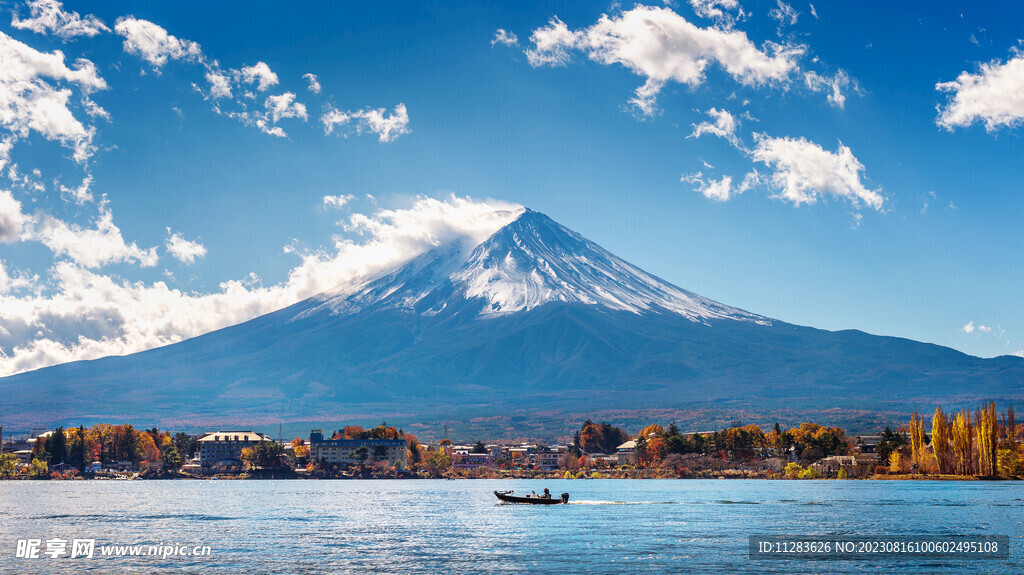 秋天山水风景
