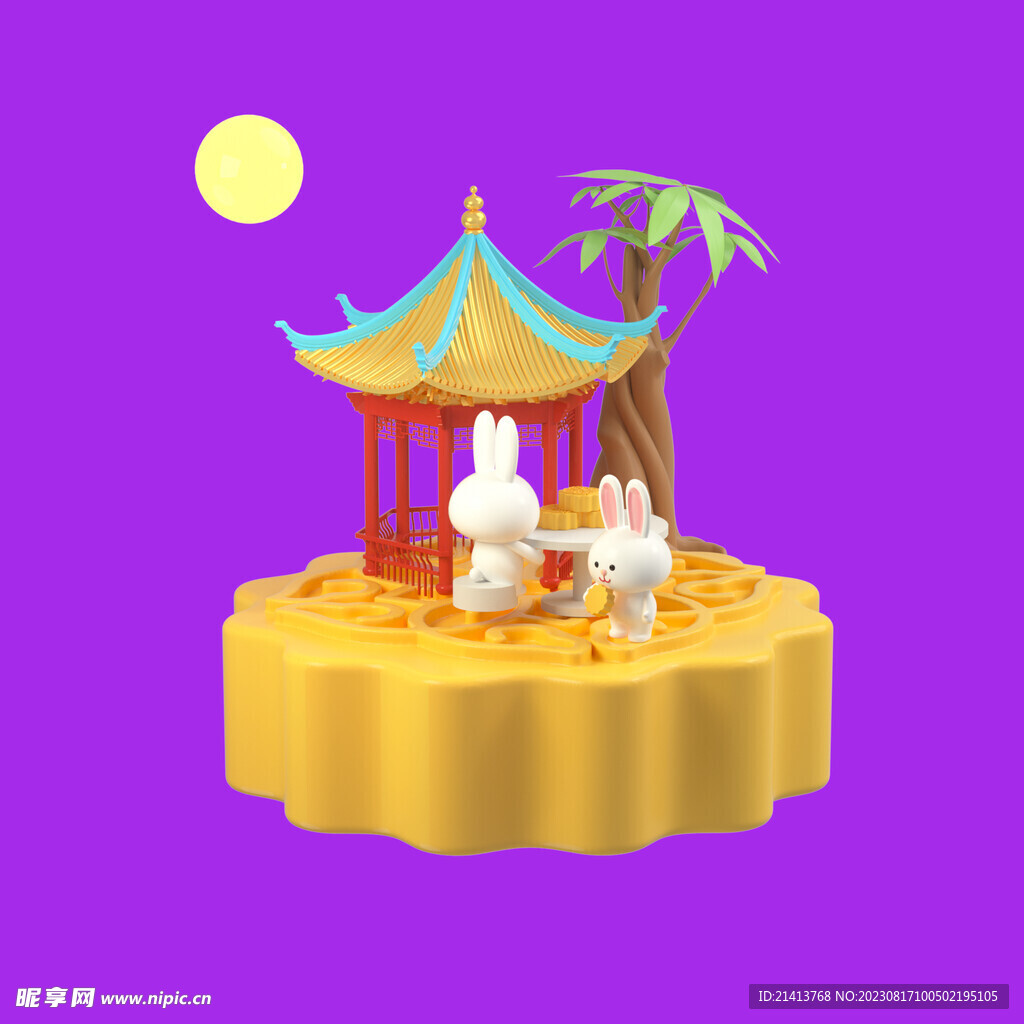 中秋月兔月饼 