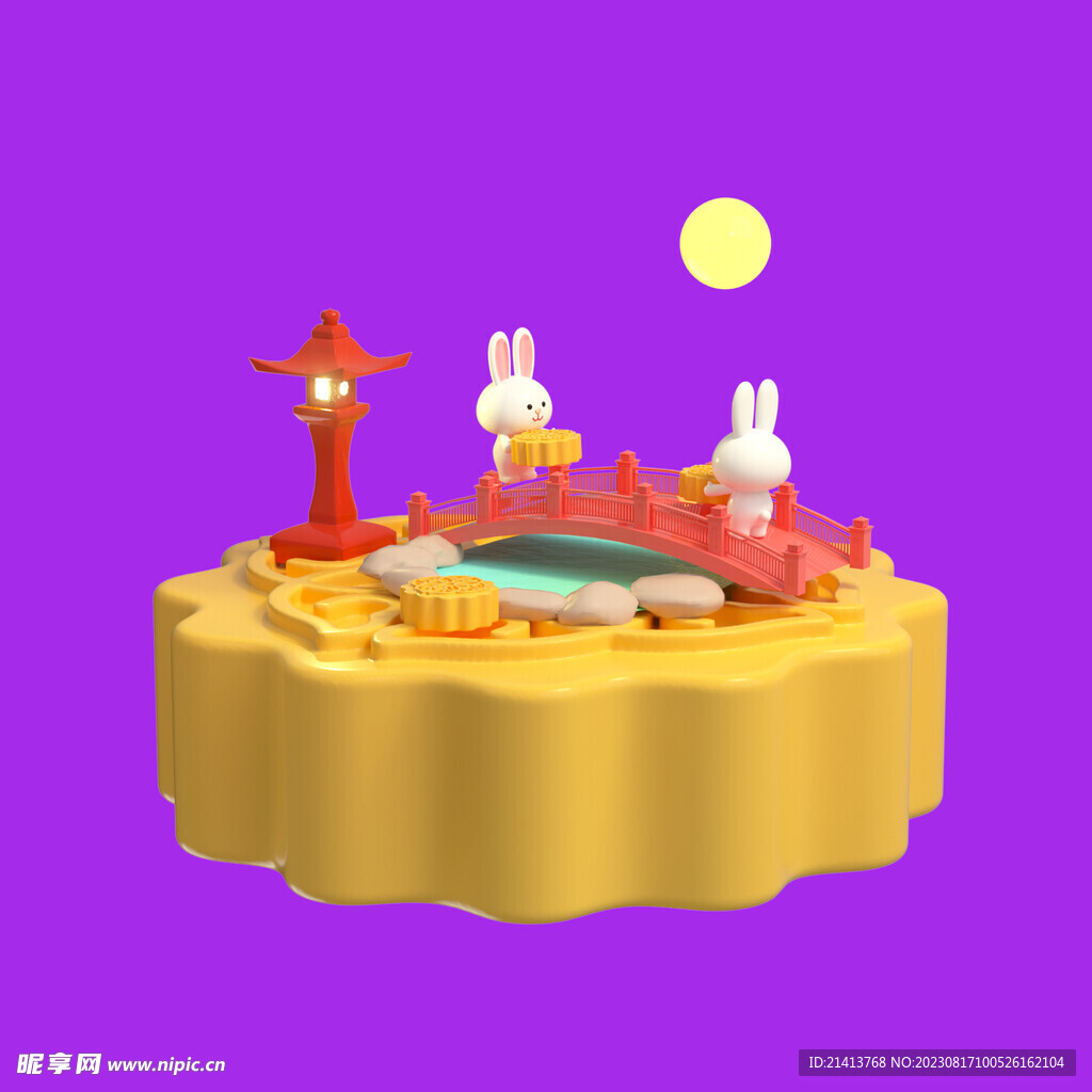 中秋月兔月饼 