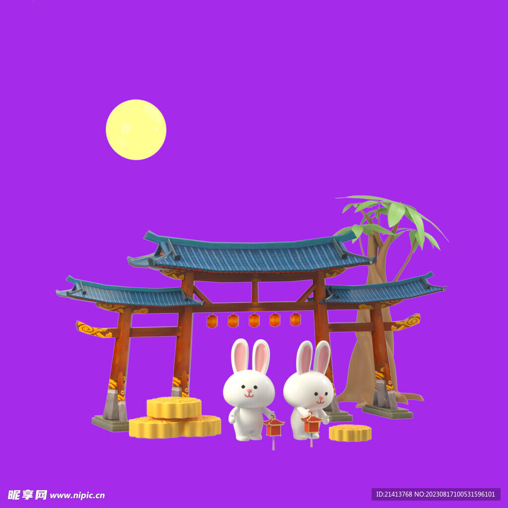 中秋月兔月饼 