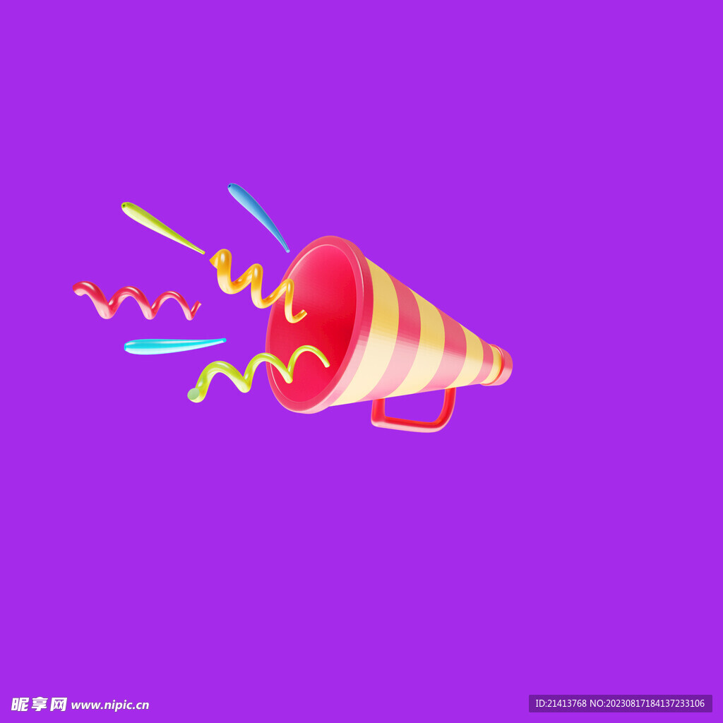 3D喇叭素材 