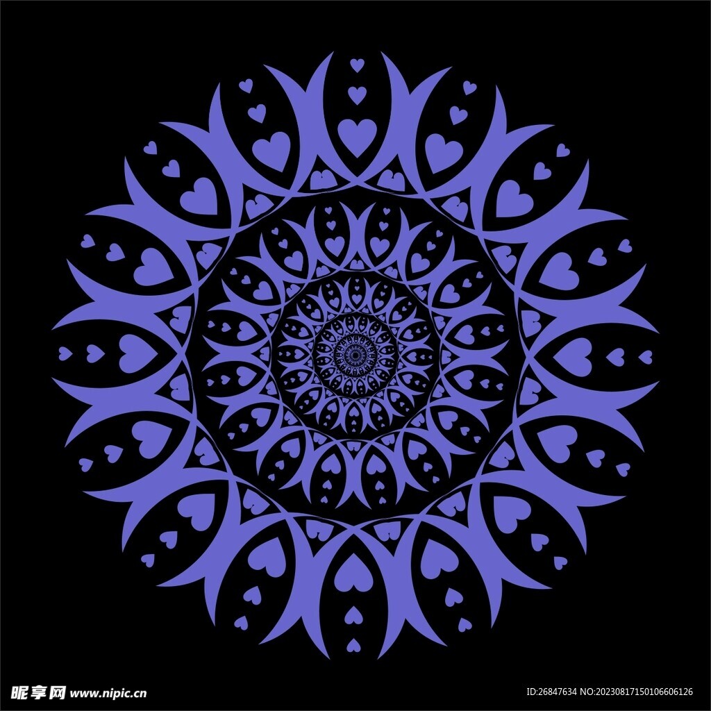 纯色花纹
