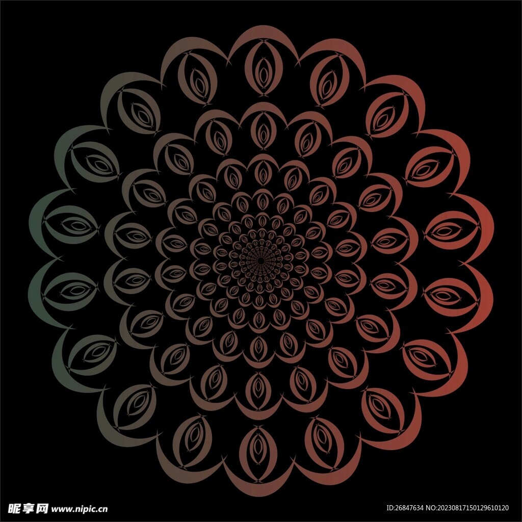 对称花纹