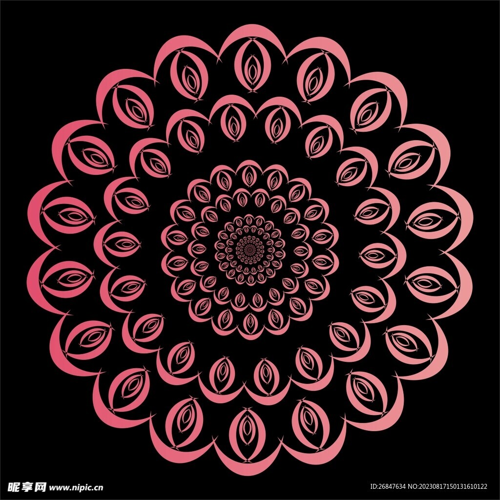 对称花纹
