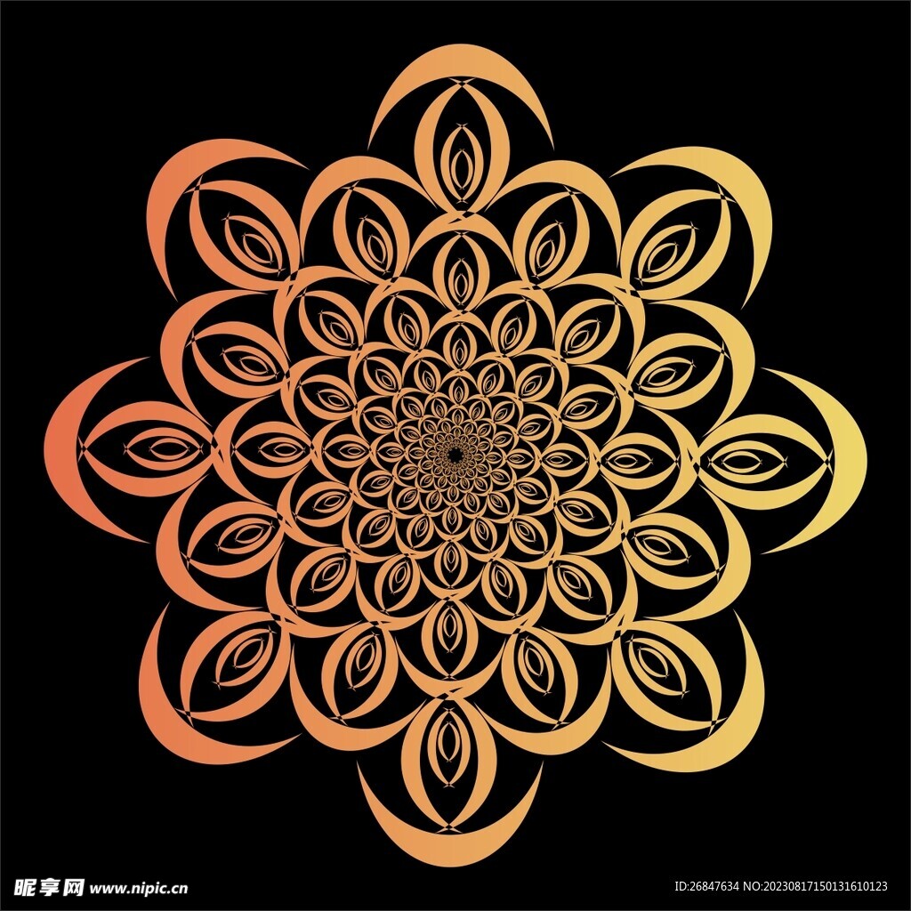 对称花纹